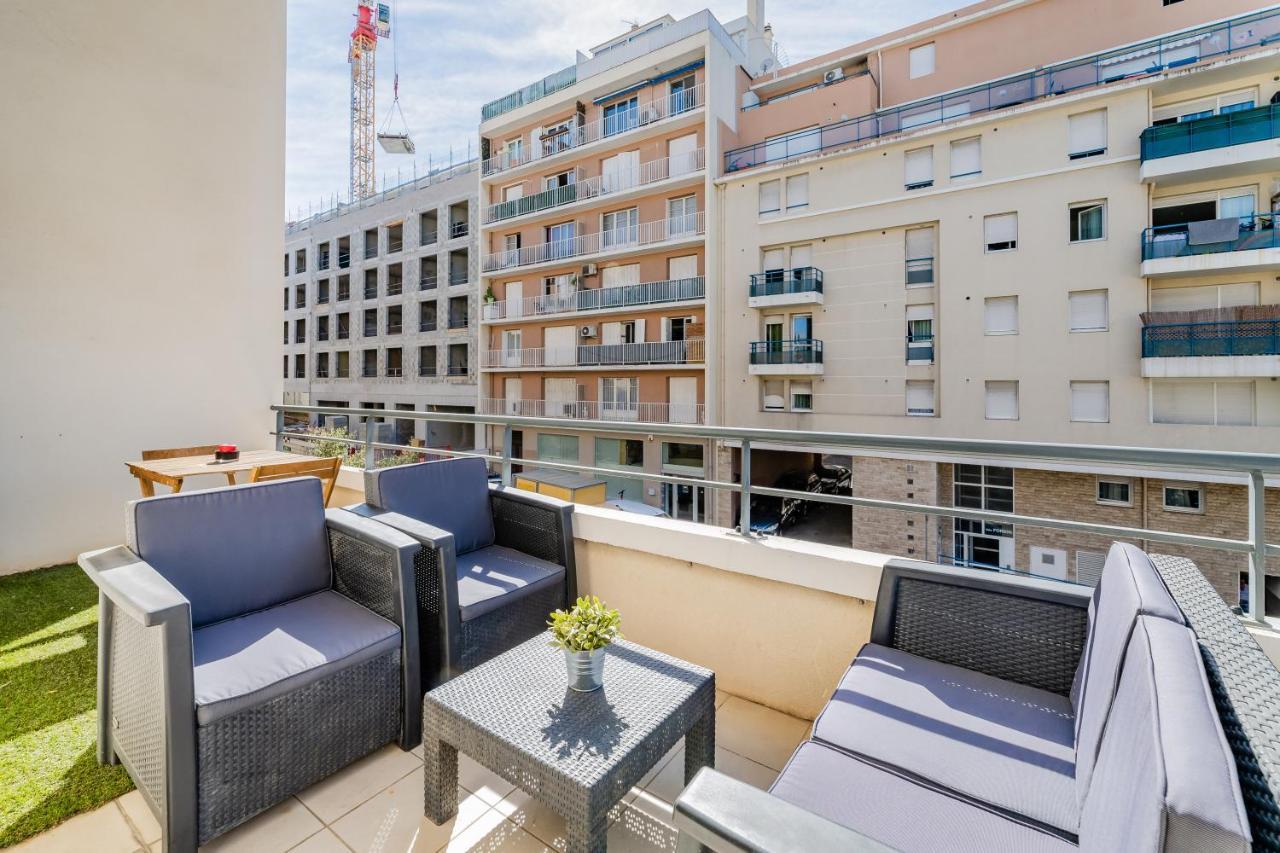 La Joliette; Duplex 2 Chambres, Parking Inclus+ Terrasse+ Ascenseur Marseilles Buitenkant foto
